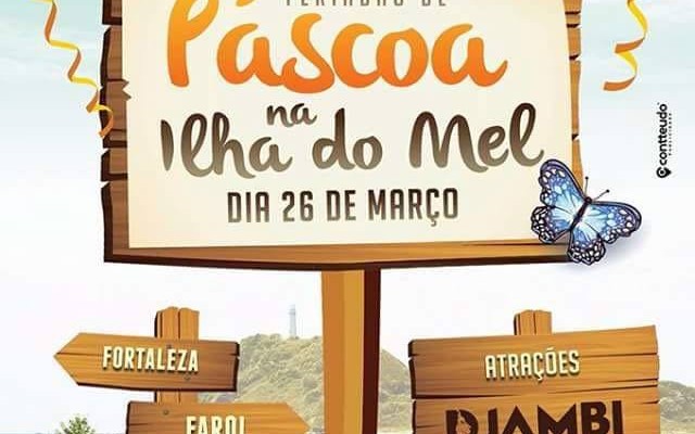 Cartaz de Divulgação do show do Djambi na Ilha do Mel. Show dia 26/03/2016 no bar da Aninha